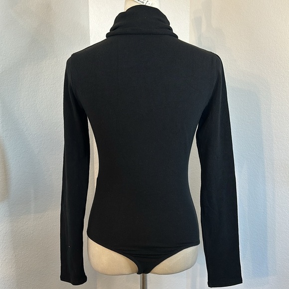 Madewell Turtleneck Long Sleeve Bodysuit Black Size Medium NWT - Picture 5 of 12